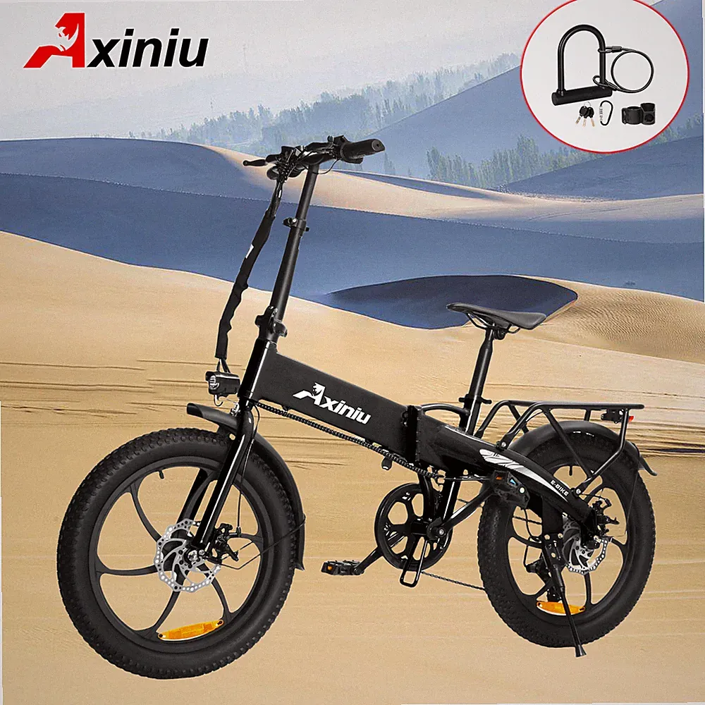 E-Bike 20" Electric Bike Fat Tire 850W Folding City Bicycle Commuter Ebike US